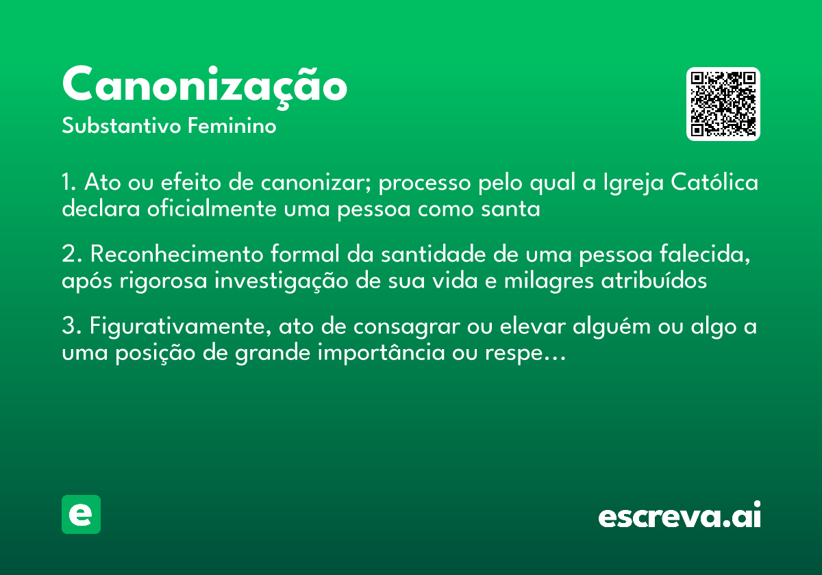 canonização