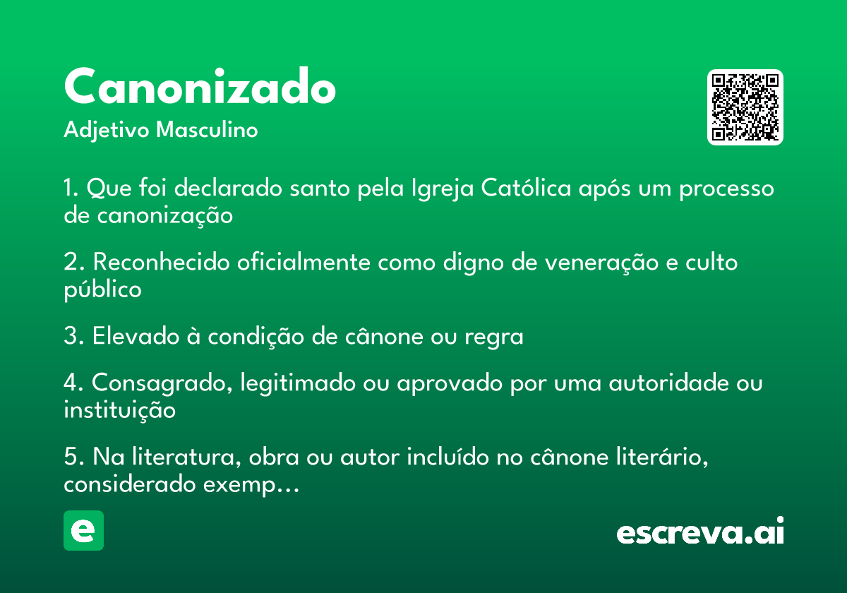 canonizado