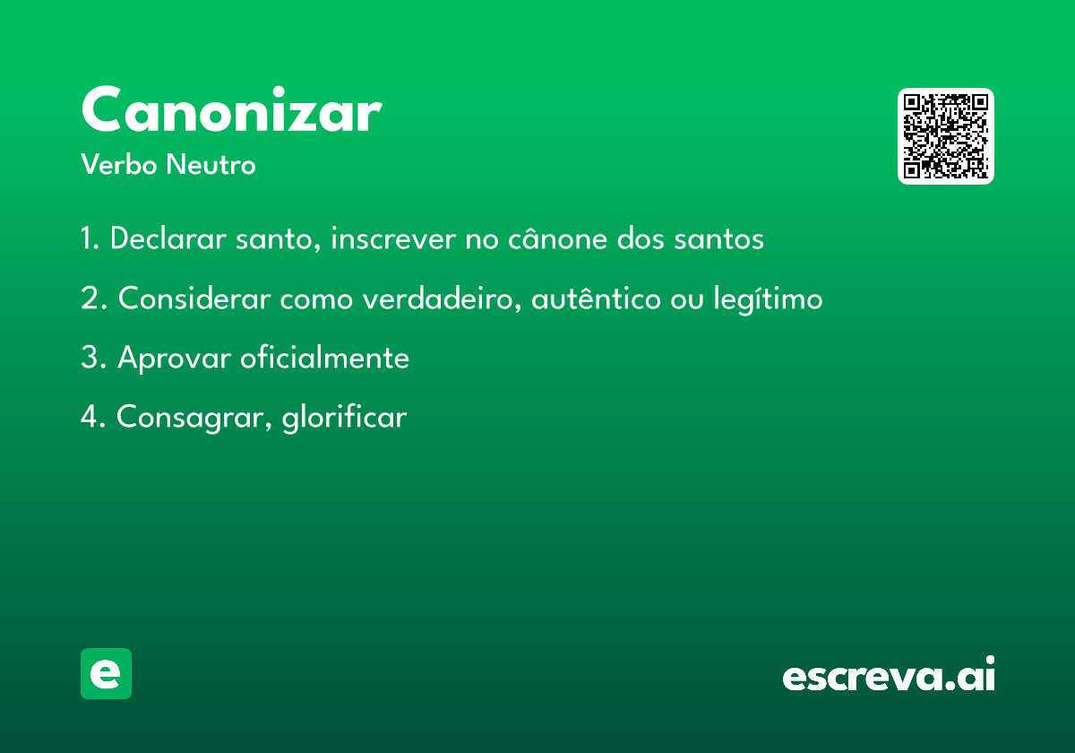 canonizar