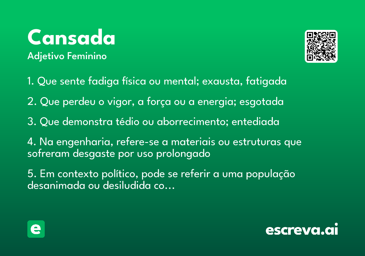 cansada