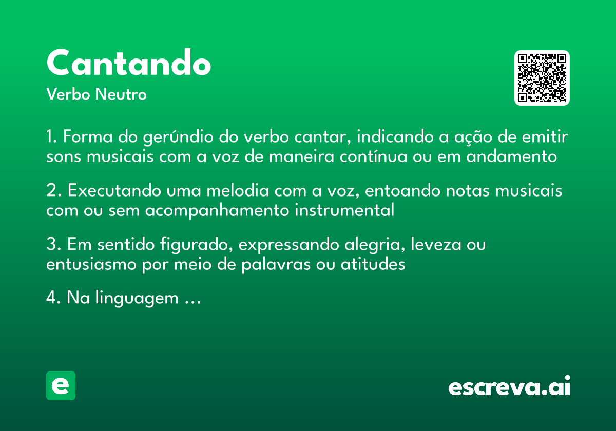 cantando