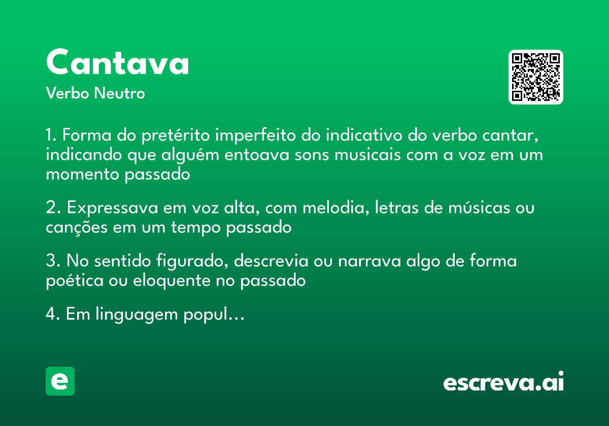 cantava