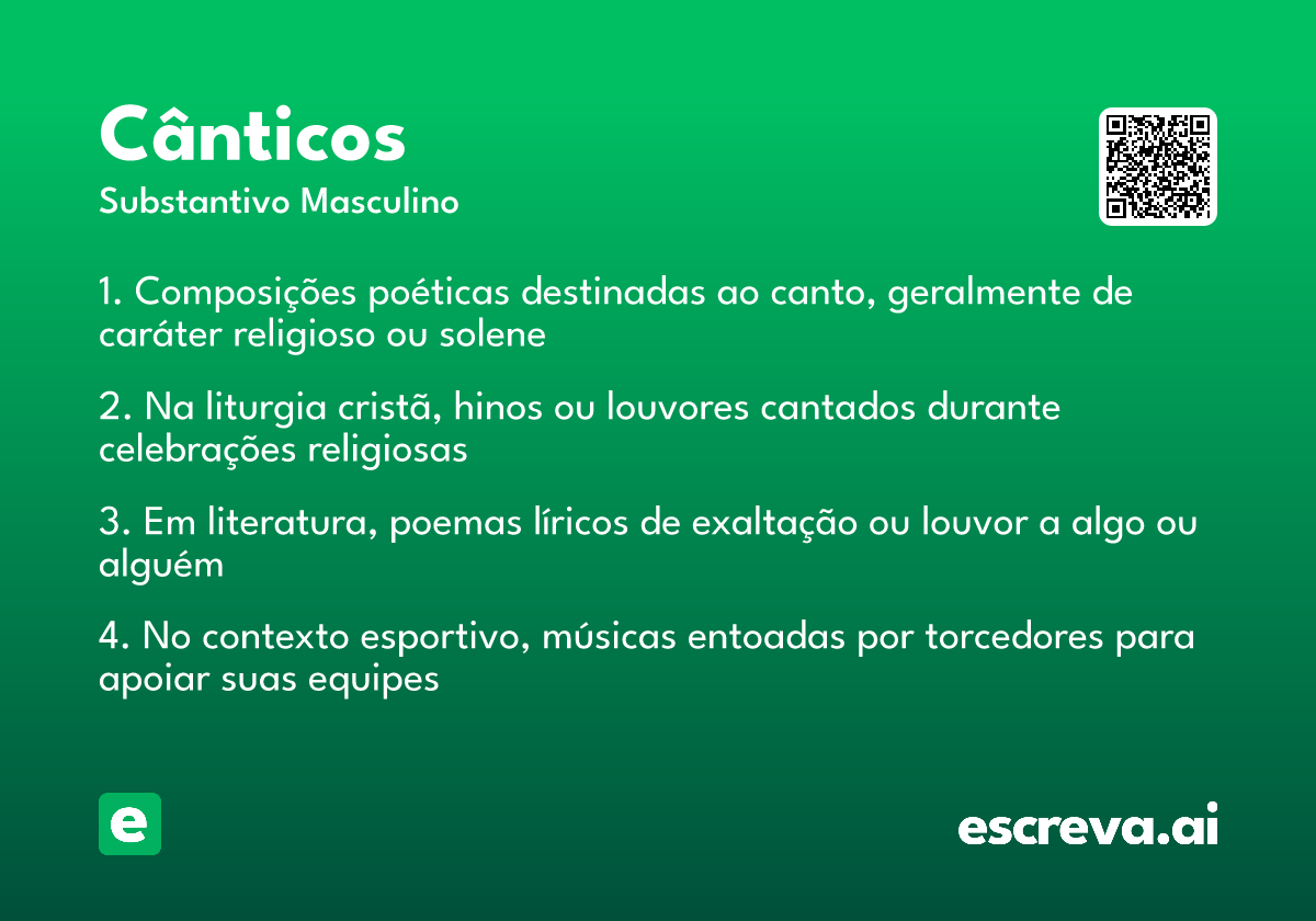 cânticos