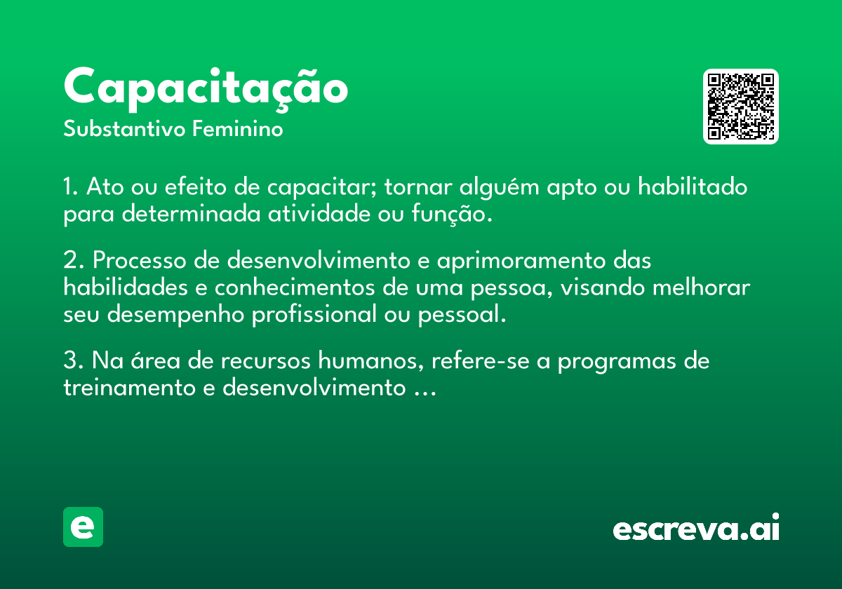 capacitação