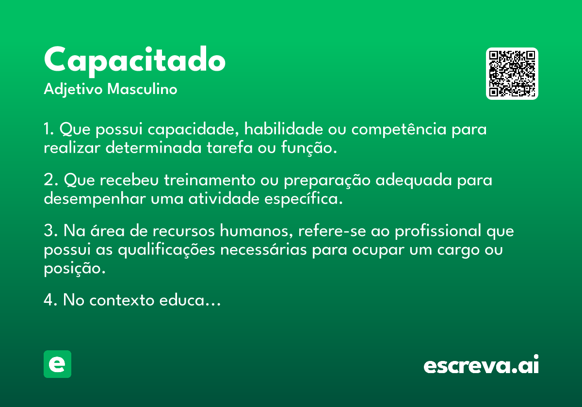 capacitado