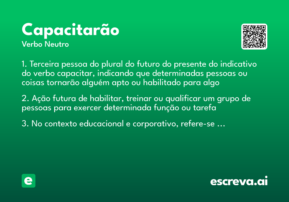 capacitarão