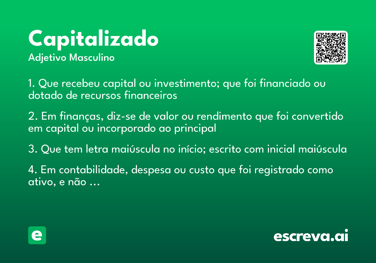 capitalizado