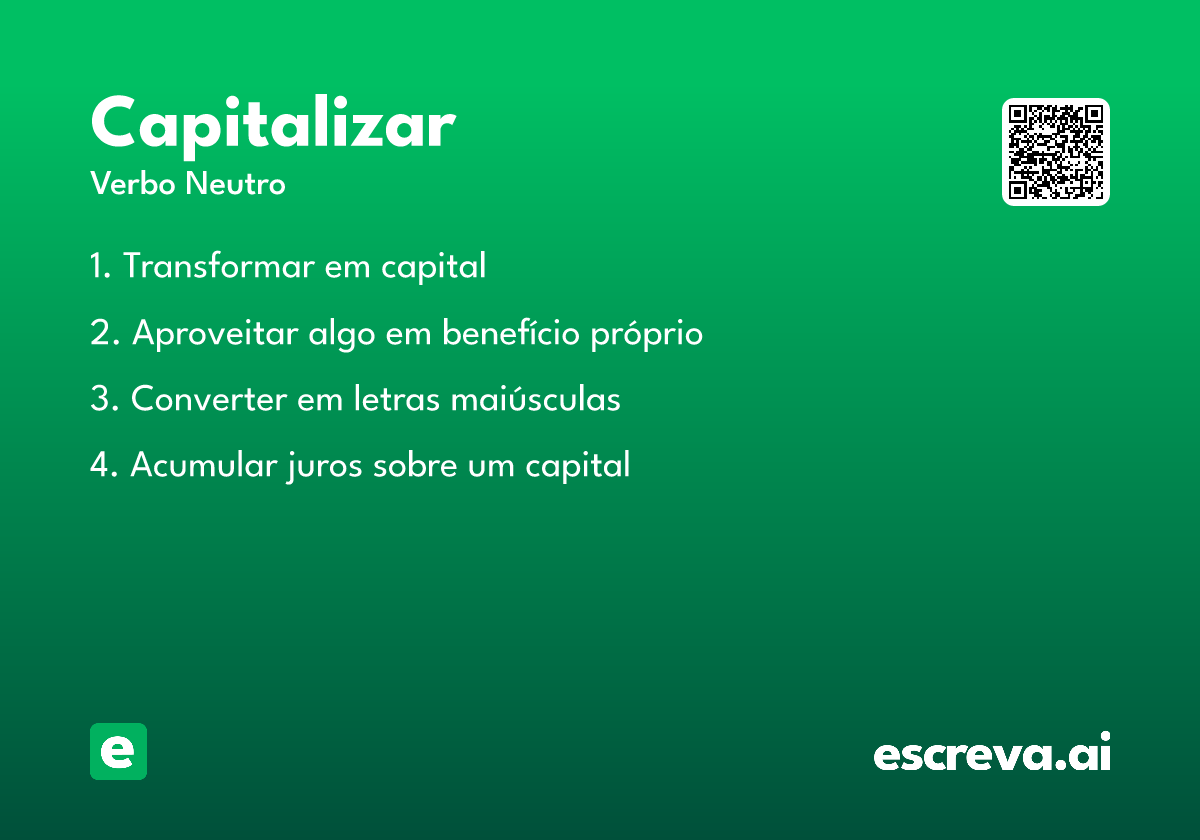 capitalizar