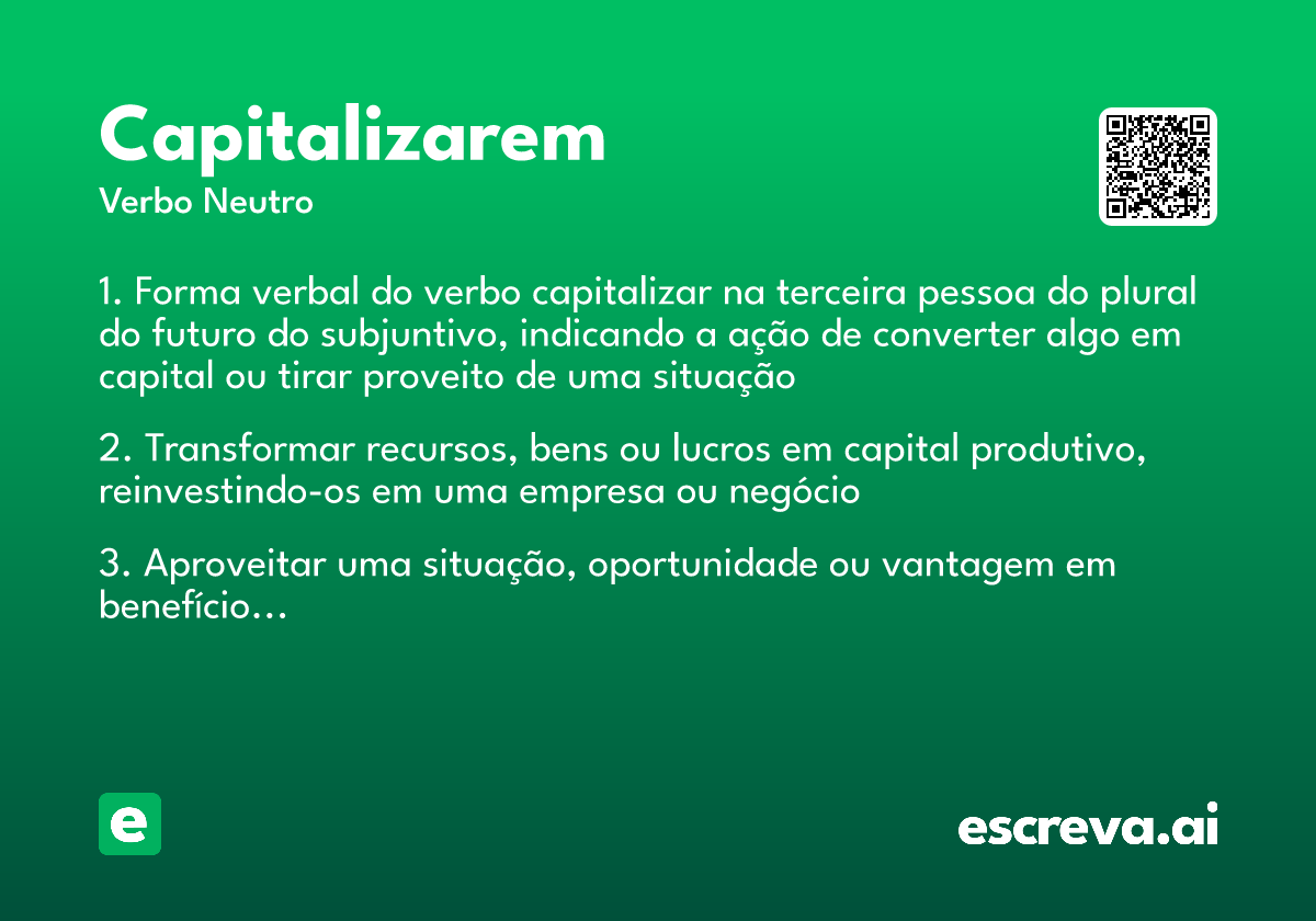 capitalizarem