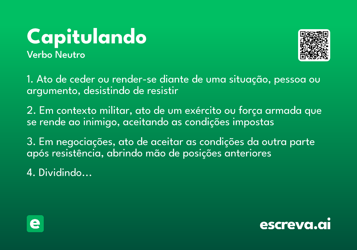 capitulando