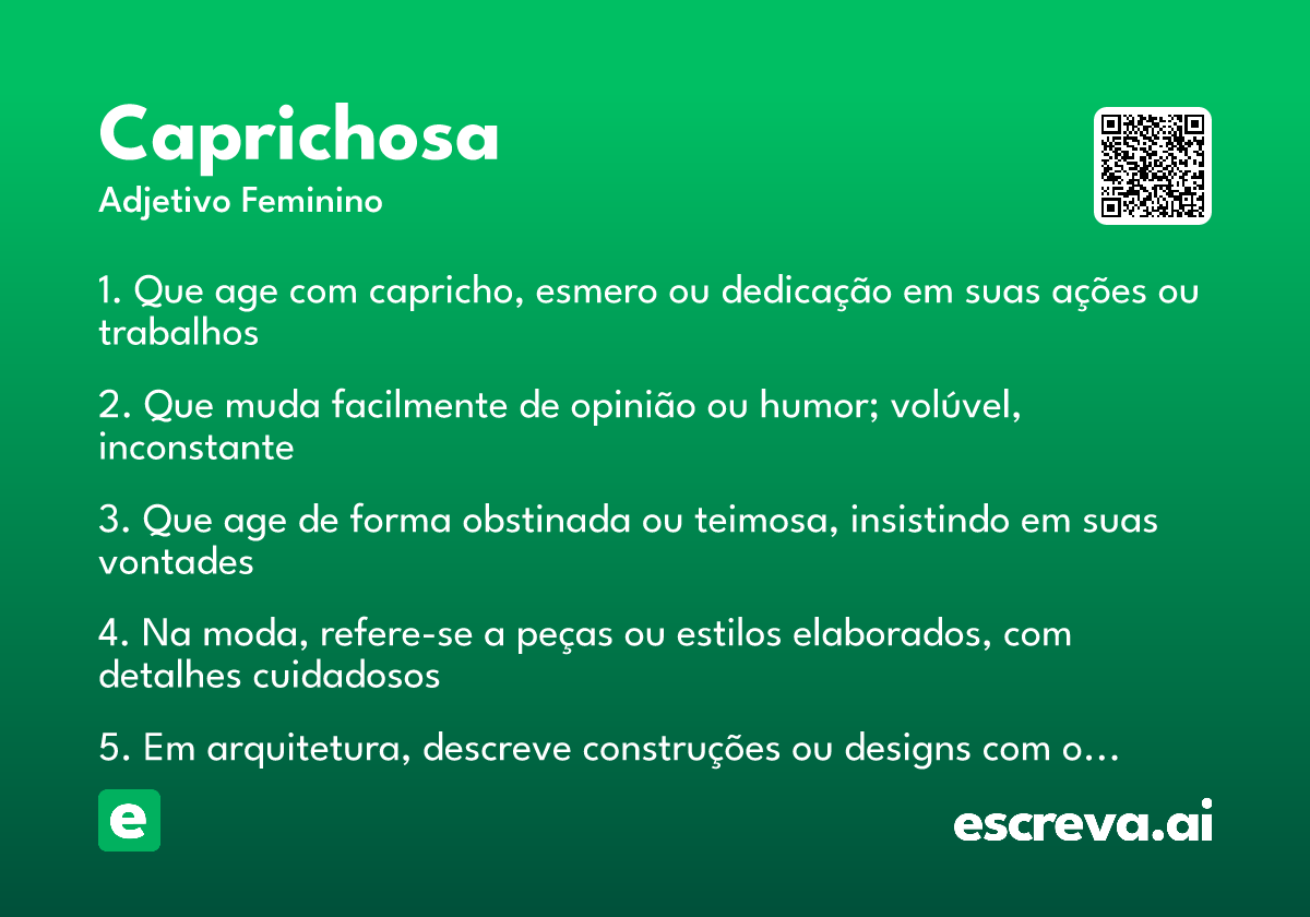 caprichosa