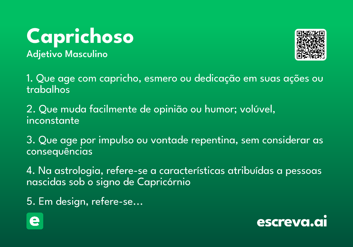 caprichoso