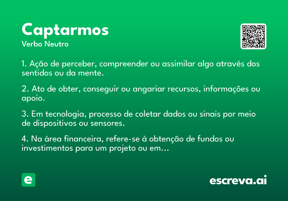 captarmos