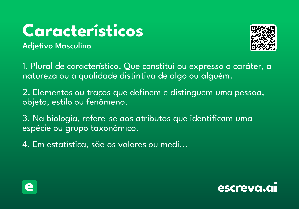 característicos