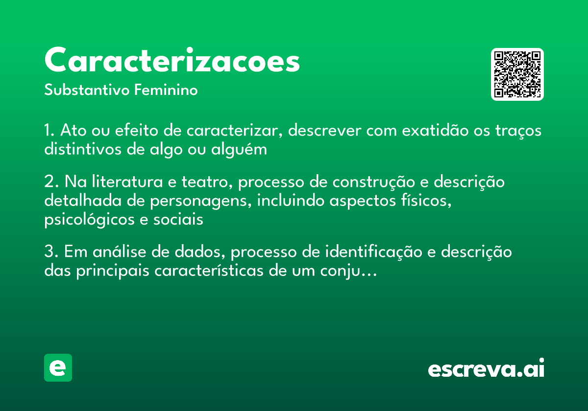 caracterizacoes