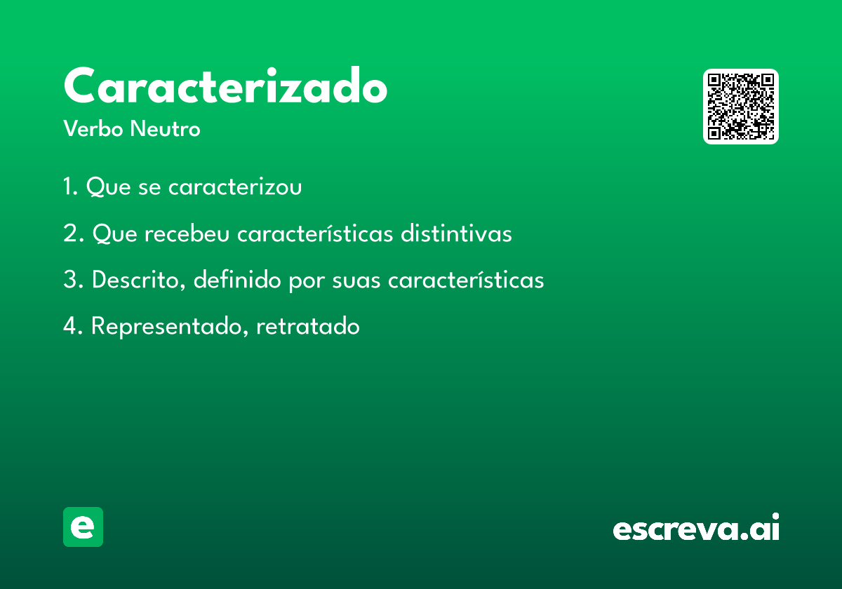 caracterizado