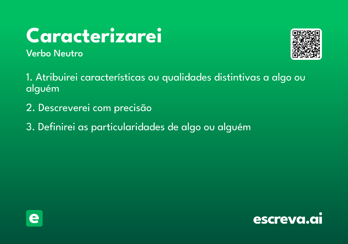 caracterizarei