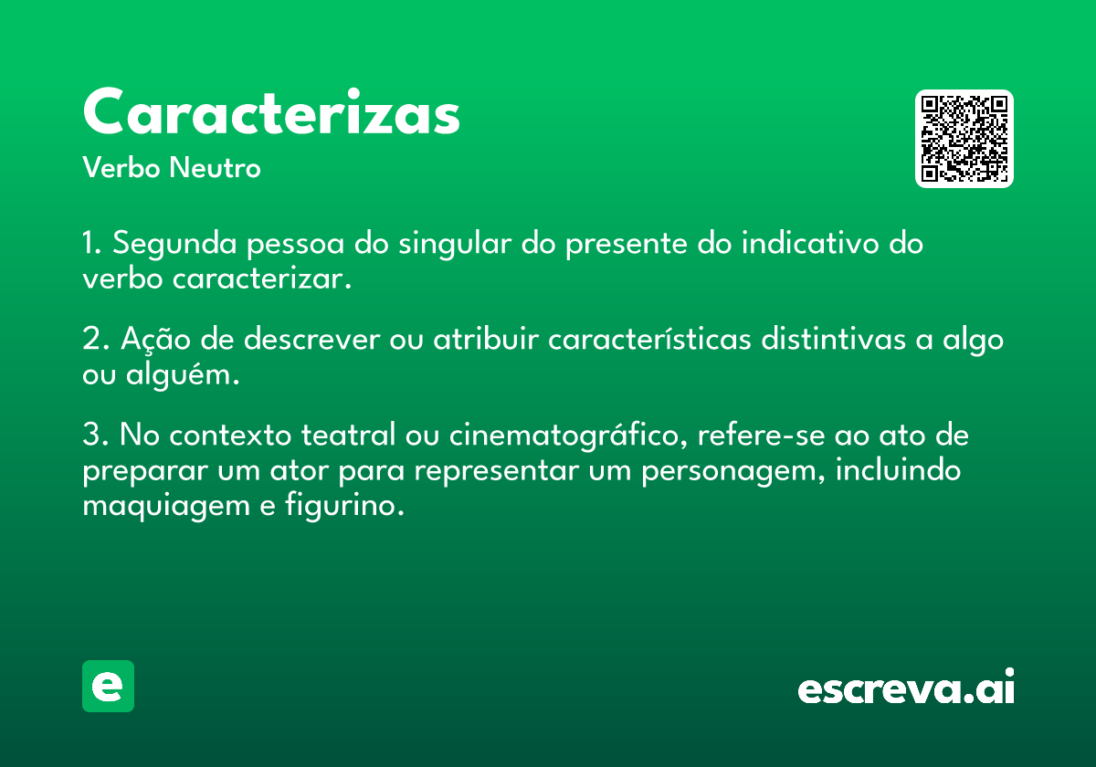 caracterizas