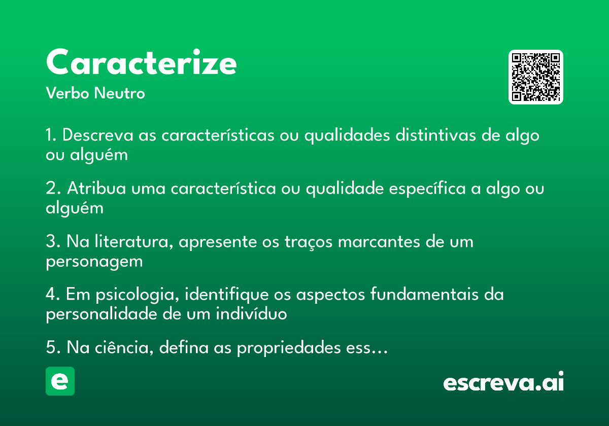 caracterize