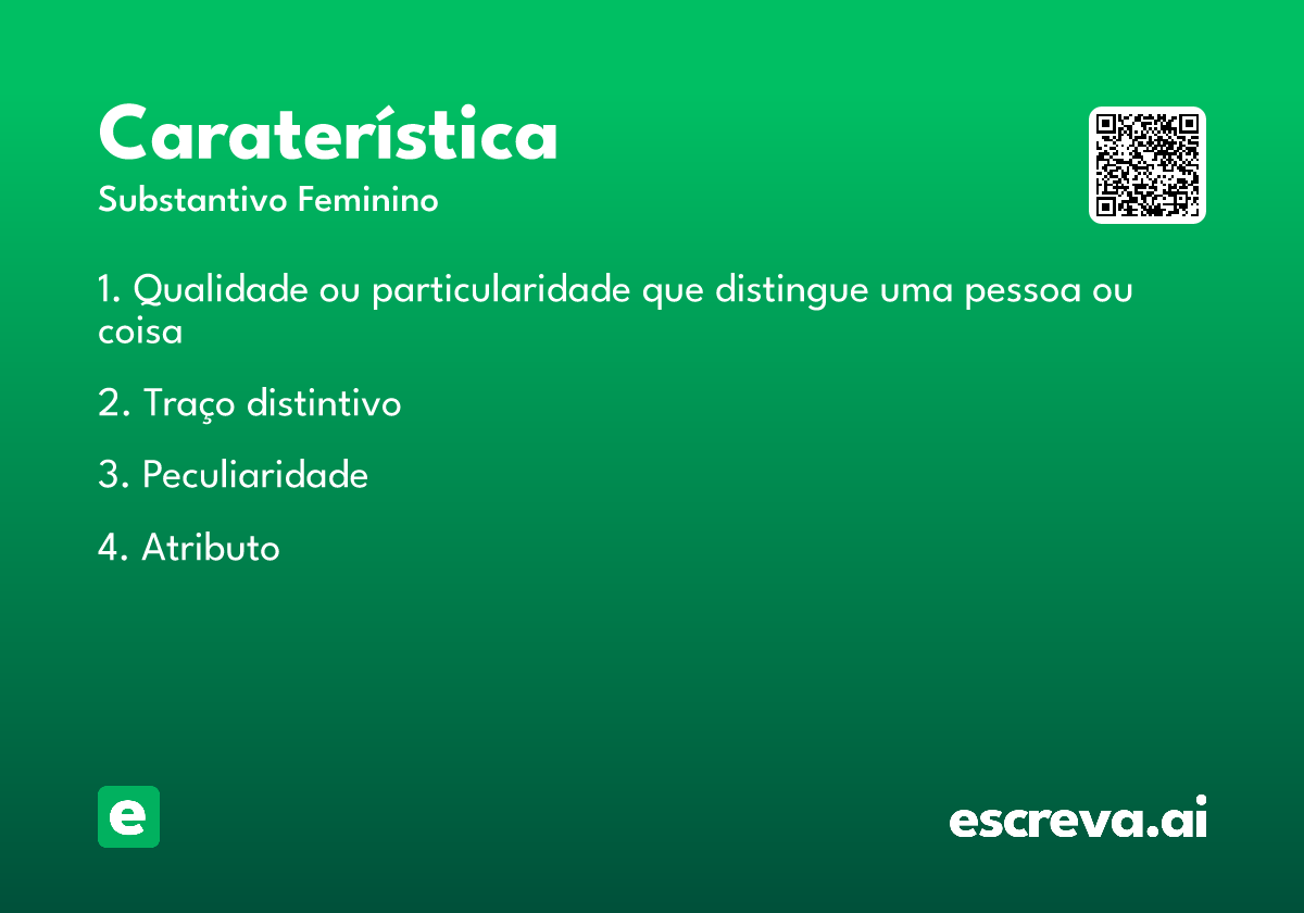 caraterística