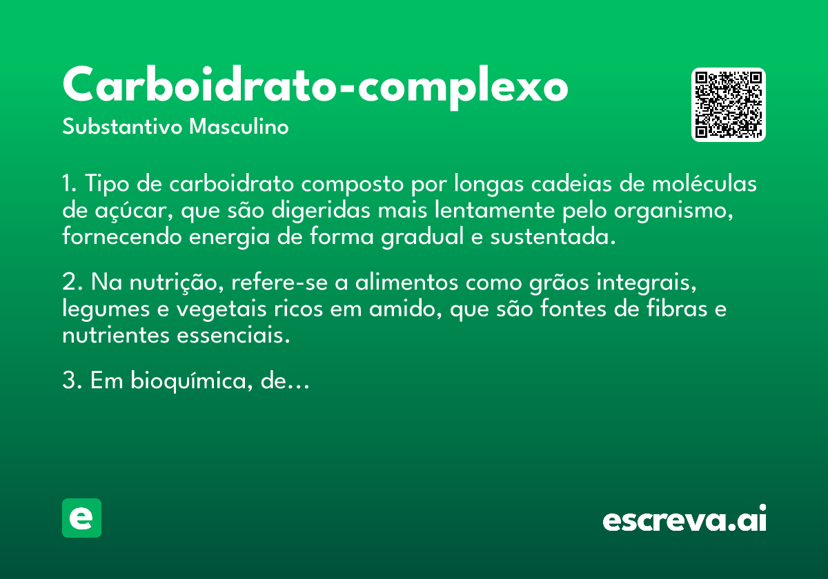 carboidrato-complexo