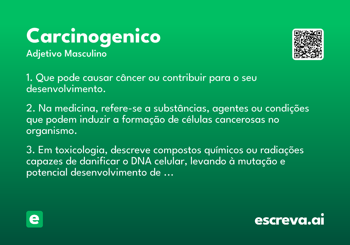 carcinogenico