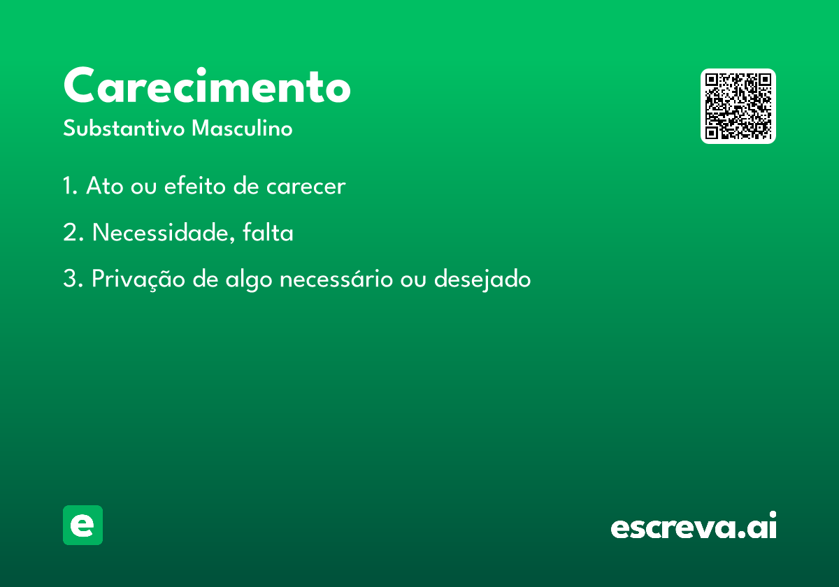 carecimento