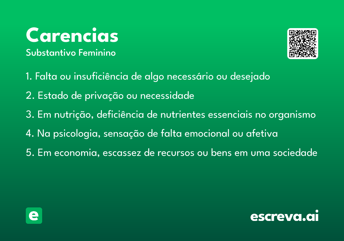 carencias