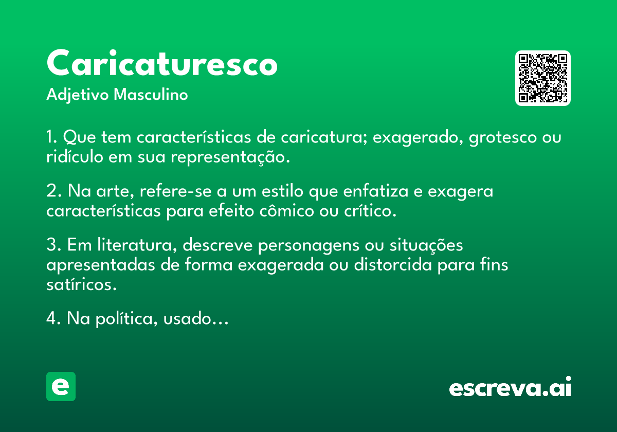 caricaturesco