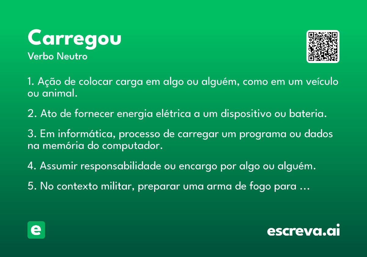 carregou