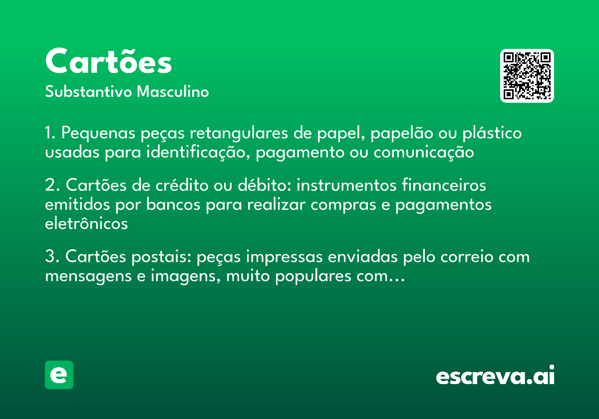 cartões