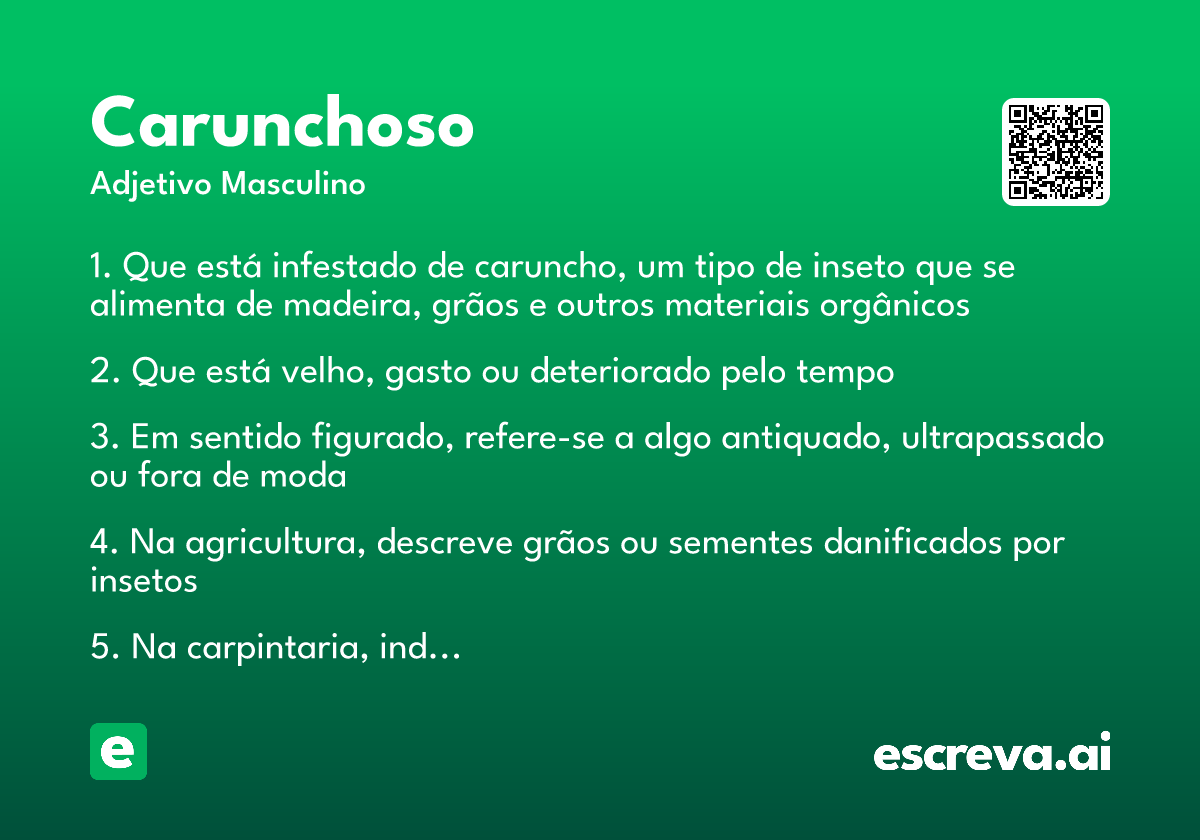 carunchoso
