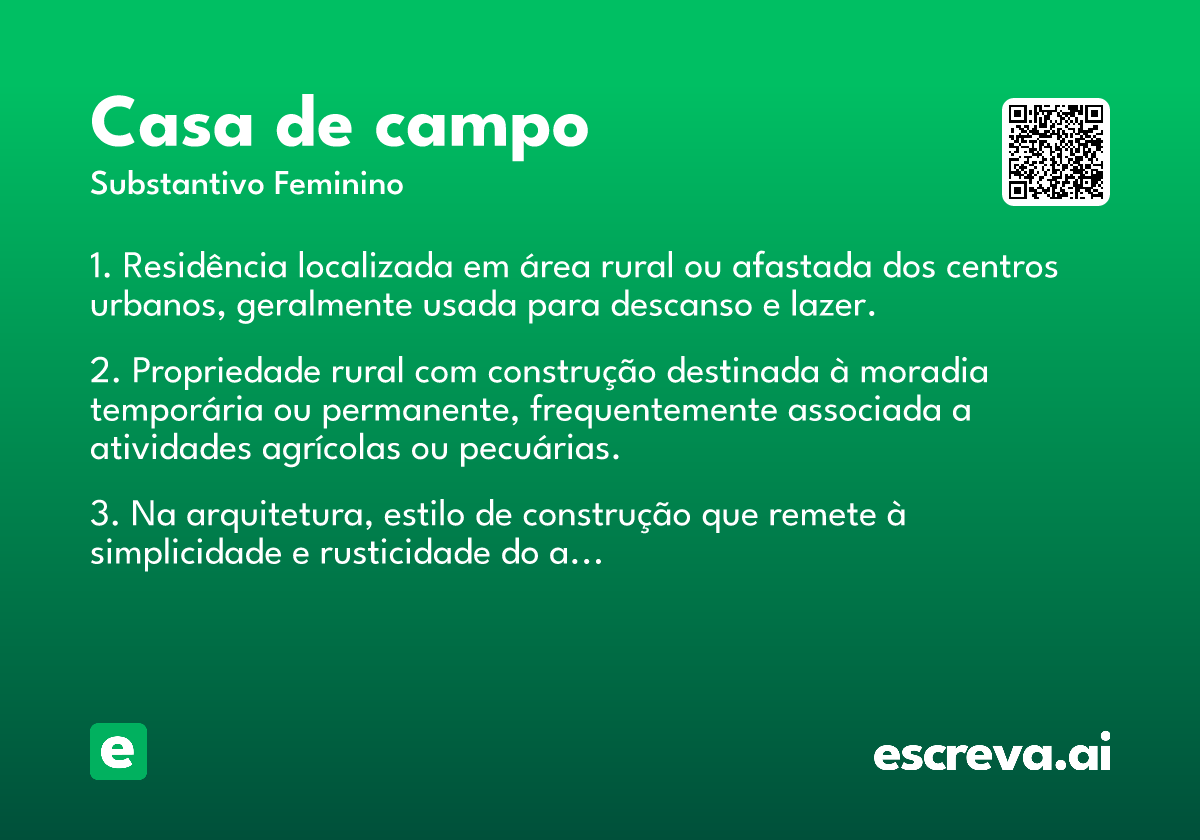 casa de campo