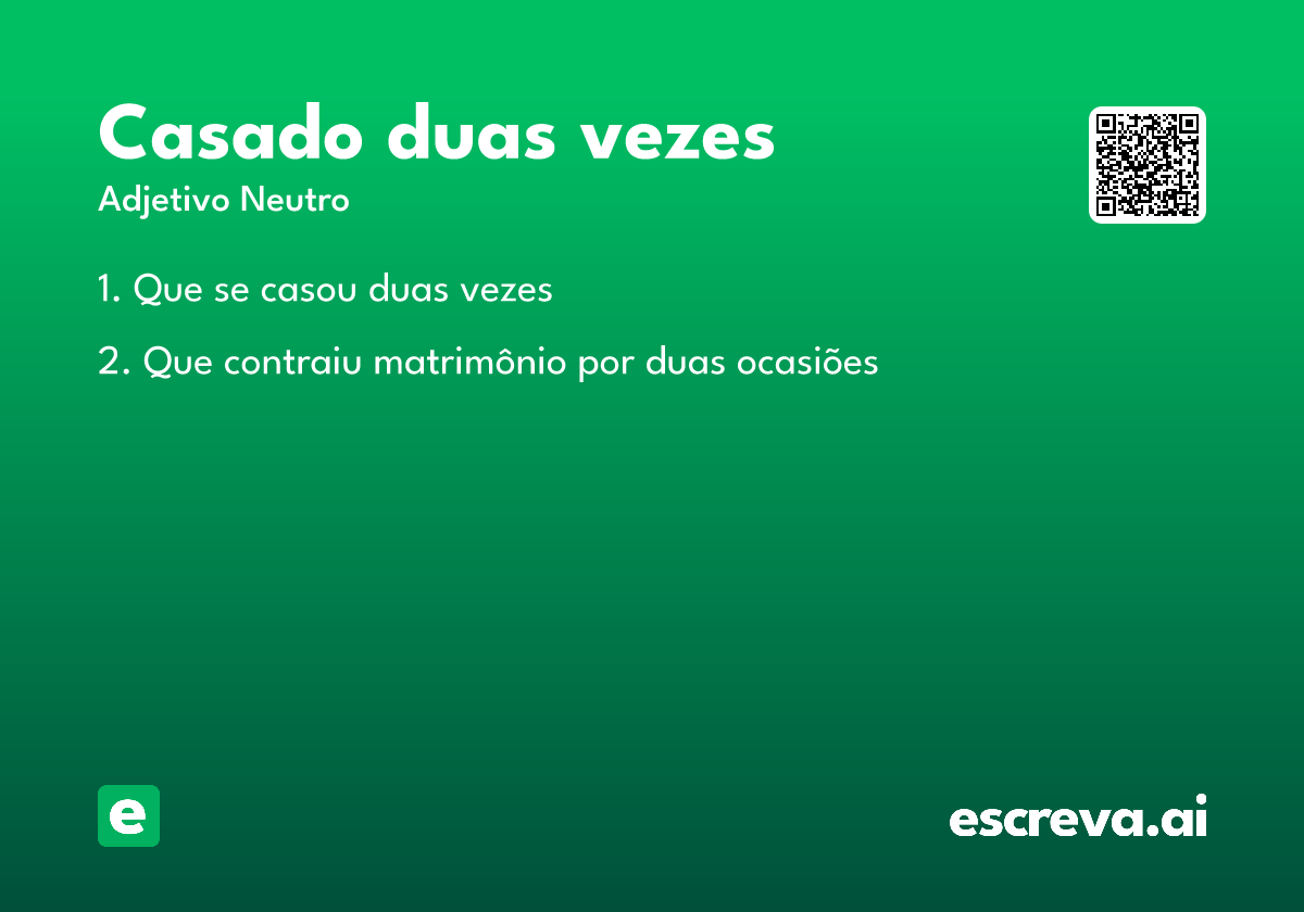 casado duas vezes