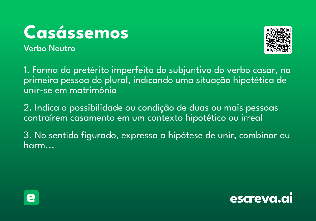 casássemos