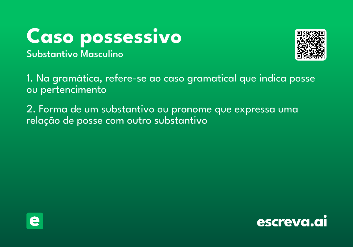 caso possessivo