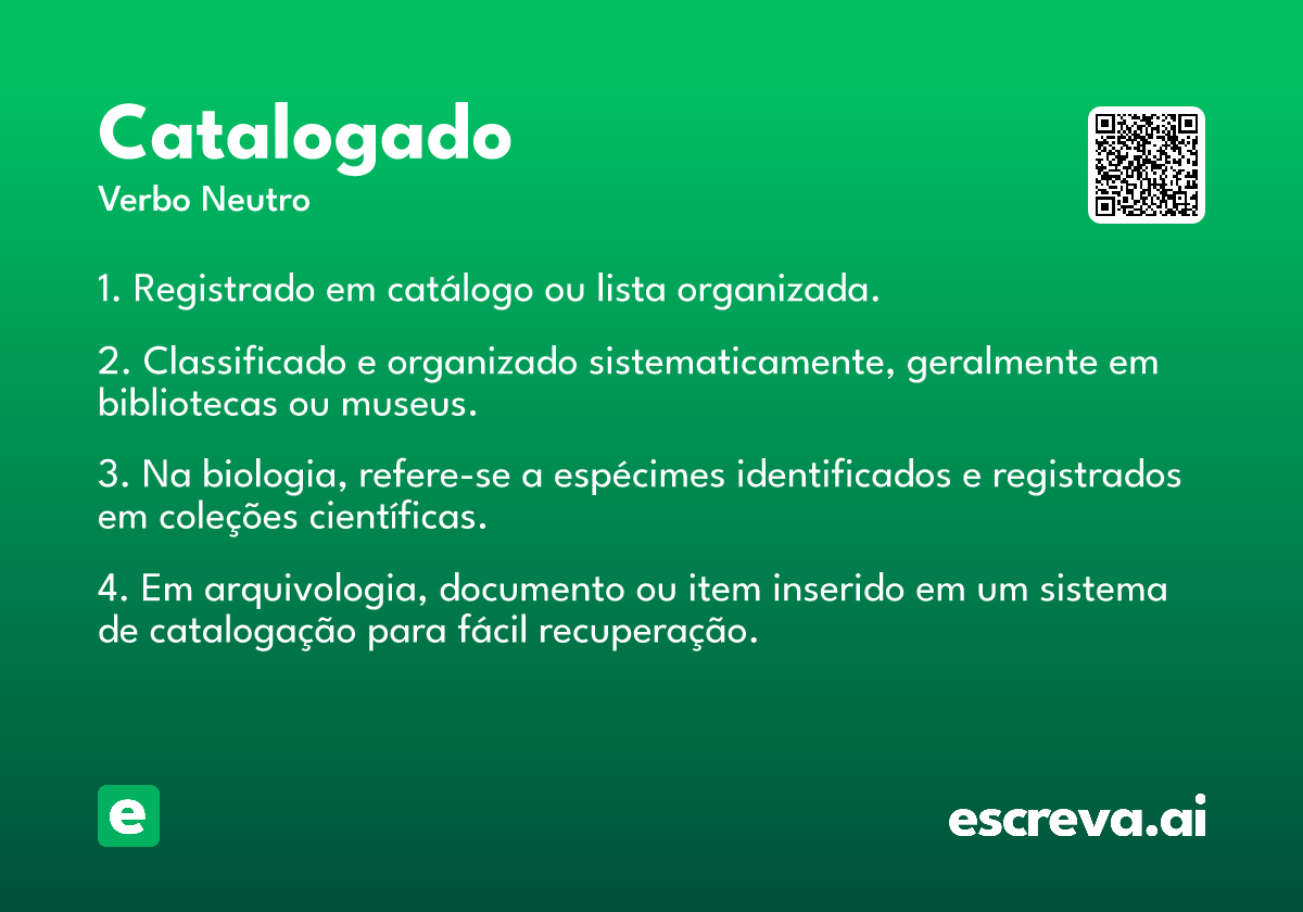 catalogado
