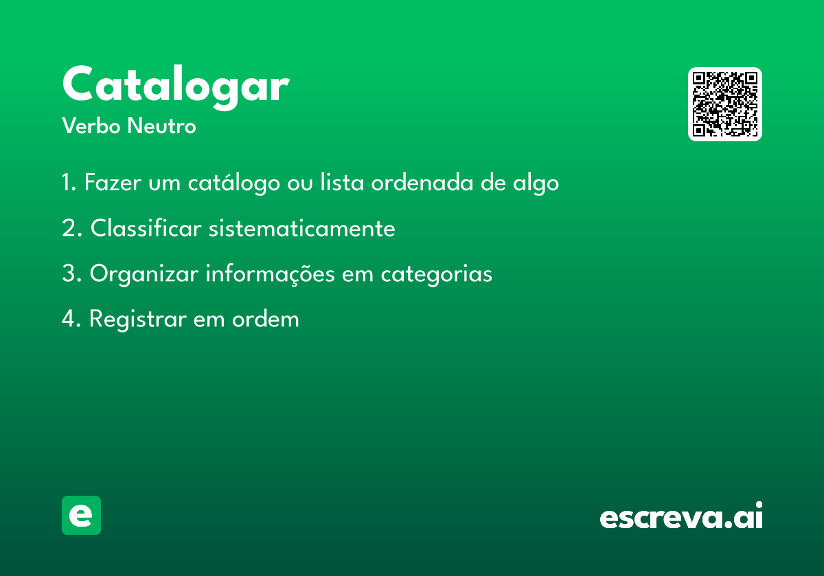 catalogar