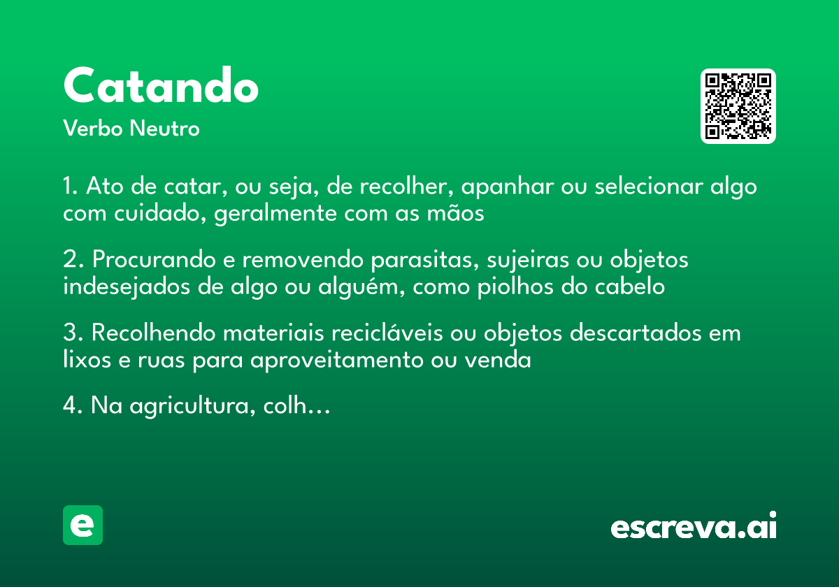 catando