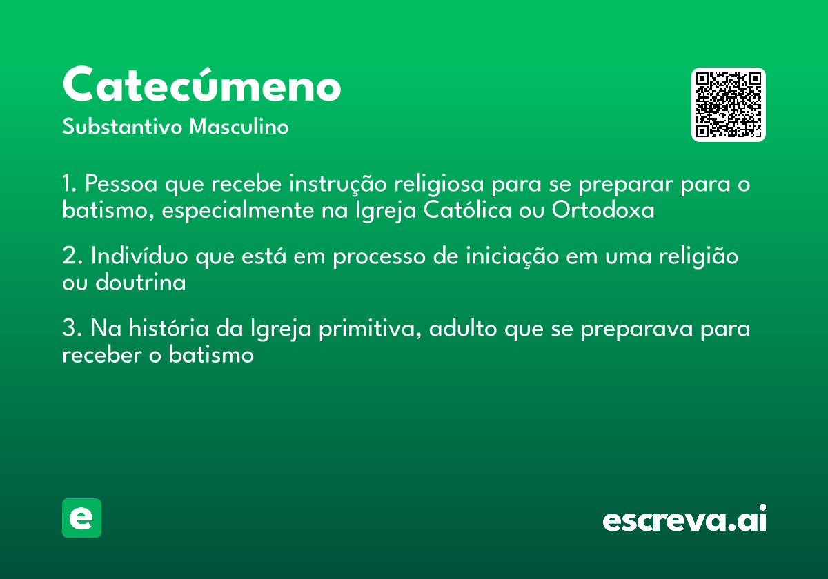 catecúmeno