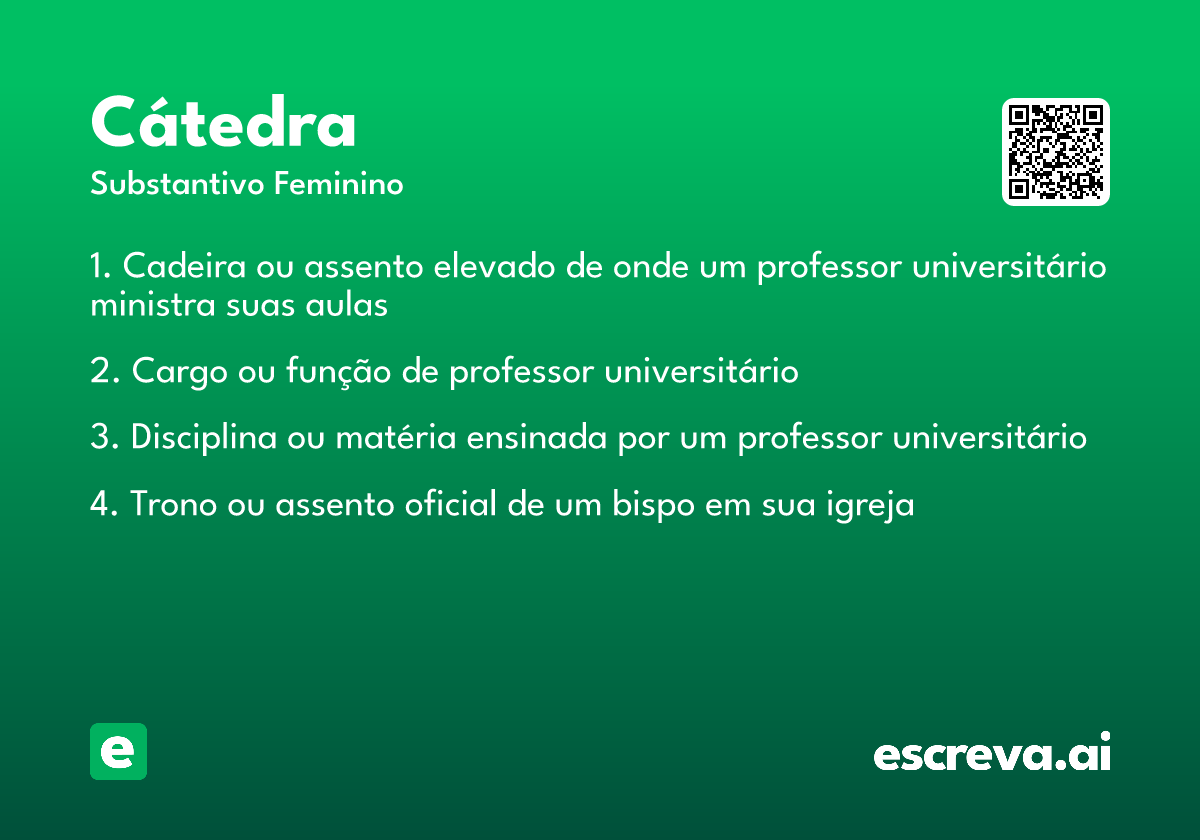 cátedra