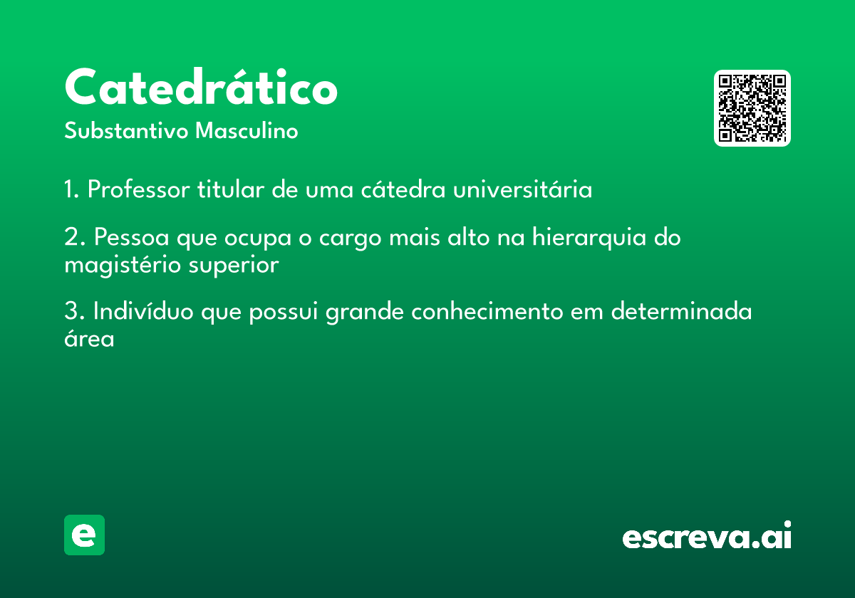 catedrático