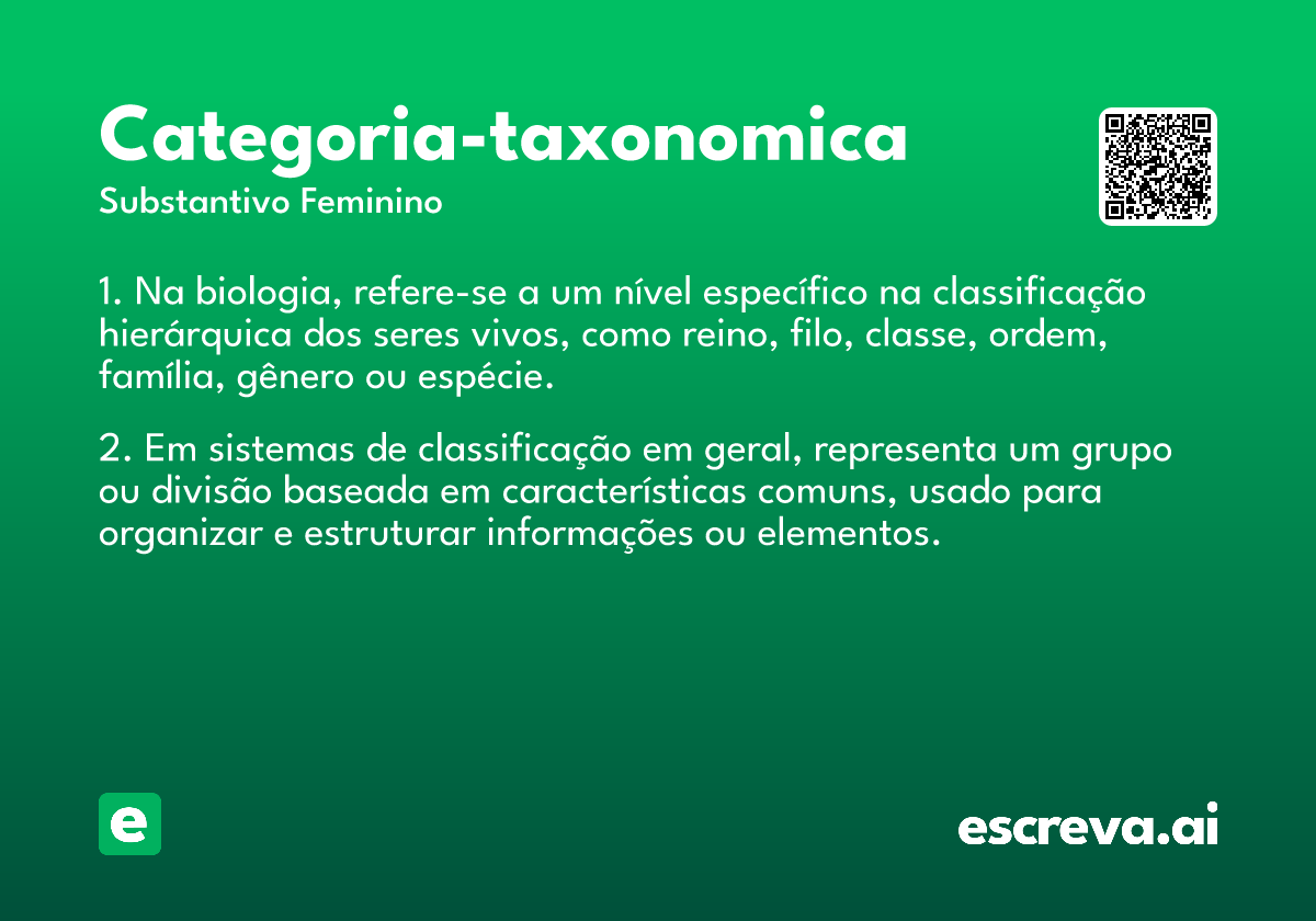 categoria-taxonomica