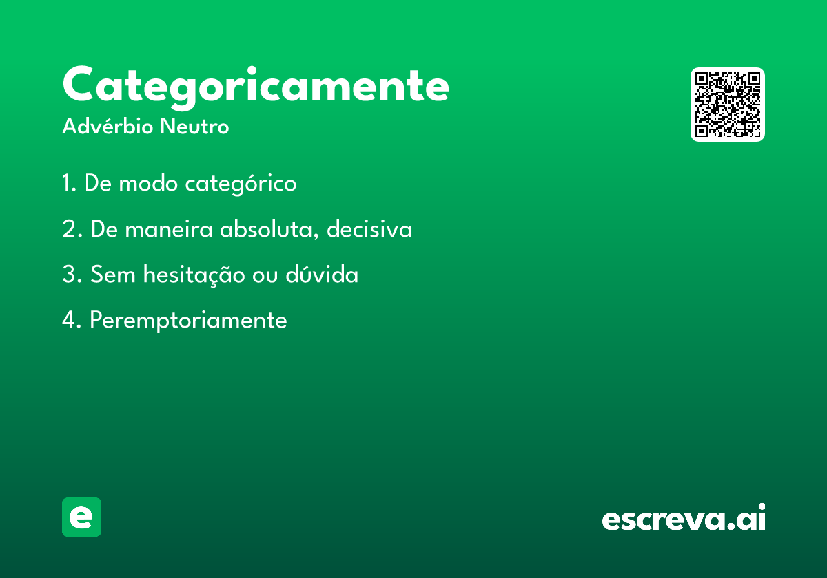 categoricamente