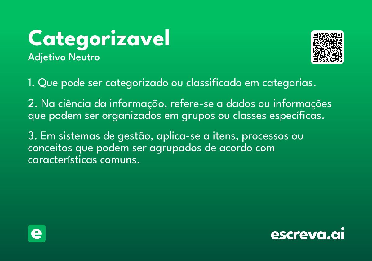 categorizavel