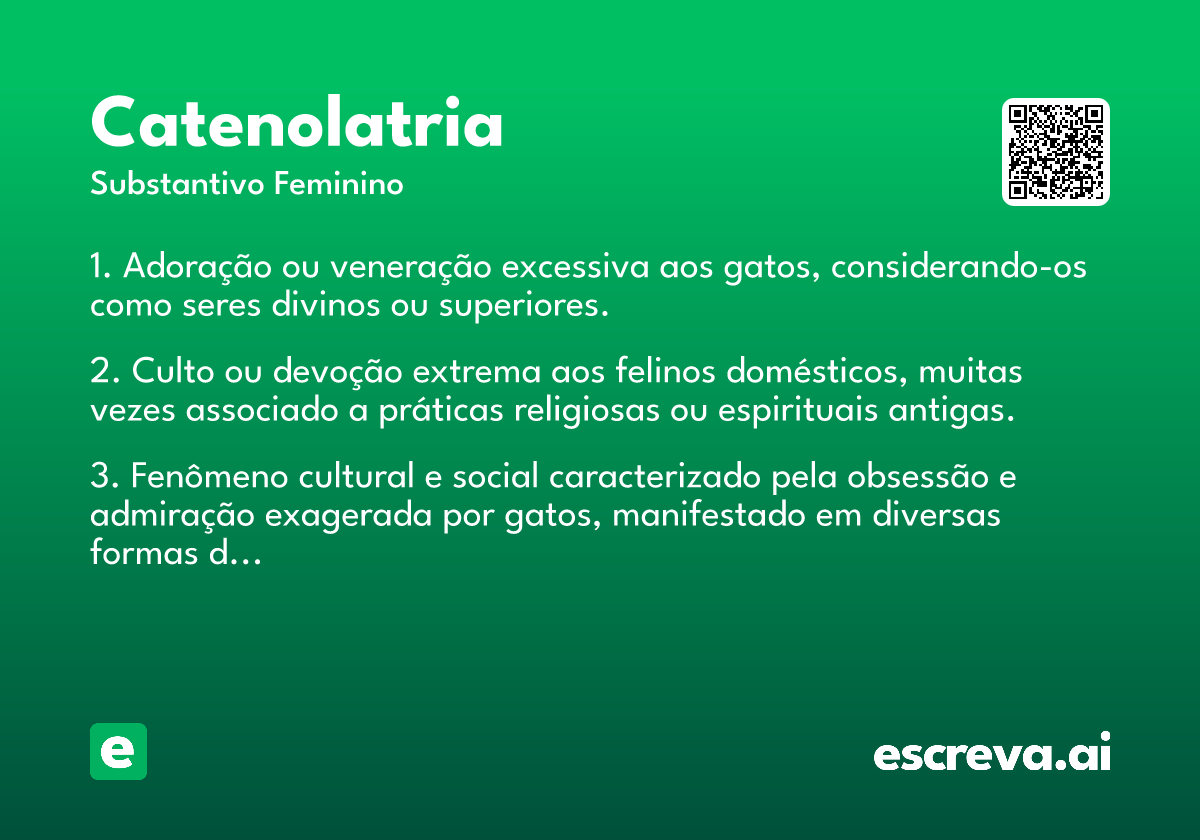 catenolatria