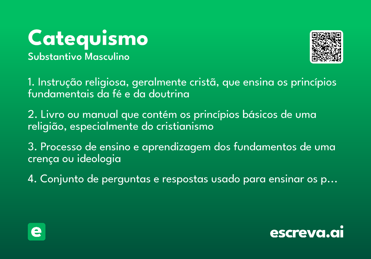 catequismo
