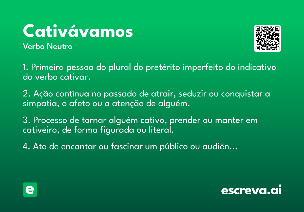 cativávamos