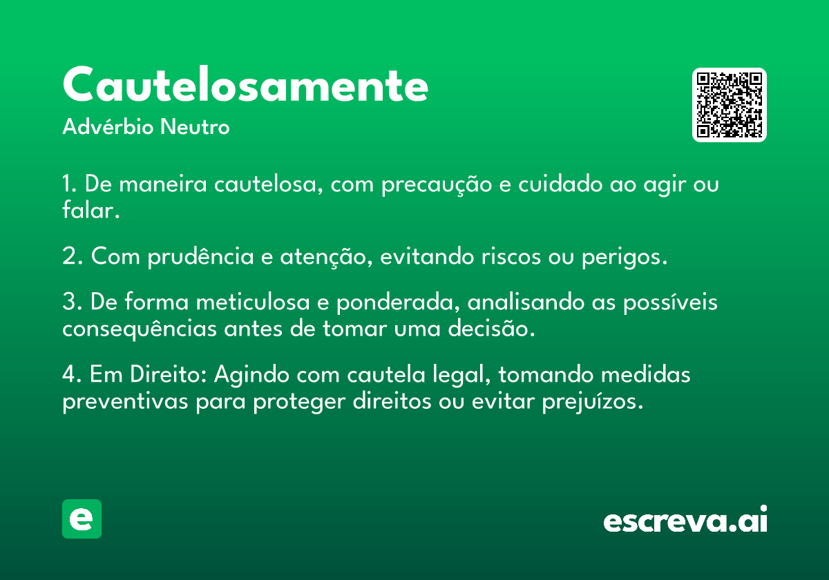 cautelosamente