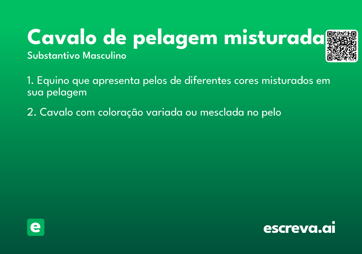 cavalo de pelagem misturada